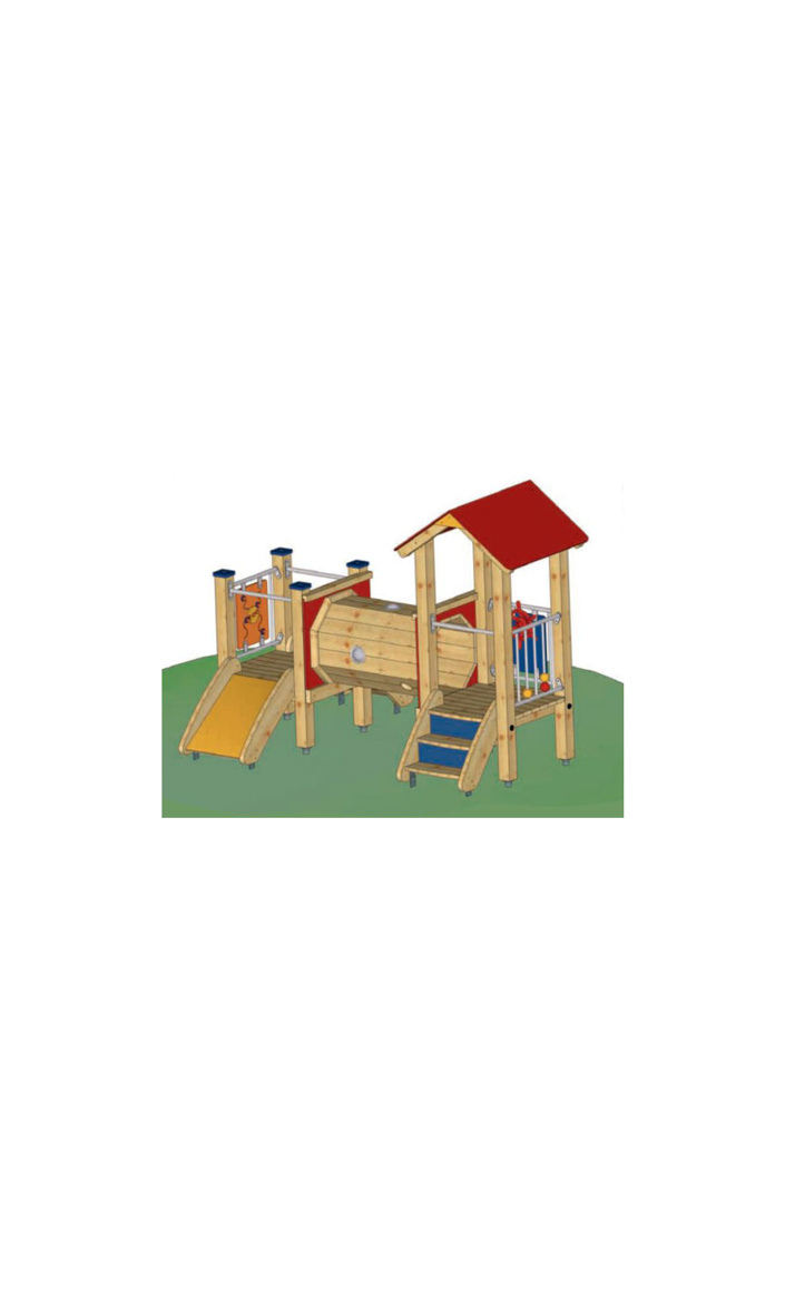 Klettergerüst für die ganz Kleinen im Kindergarten Lummerland