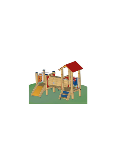 Klettergerüst für die ganz Kleinen im Kindergarten Lummerland