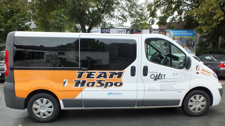 Kleinbus für HaSpo Bayreuth