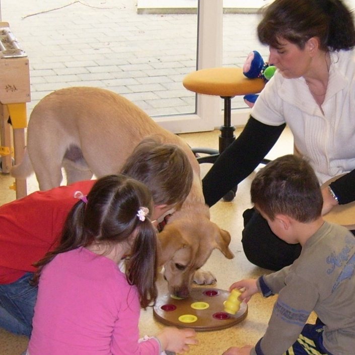 Therapie mit Hund Sam