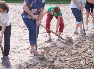 Ausbau Treffpunkt Beachvolleyballanlage im Turngarten