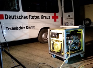 Notstromerzeuger für einen Küchenanhänger