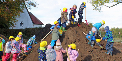 Einzug in die neue Kindertagesstätte