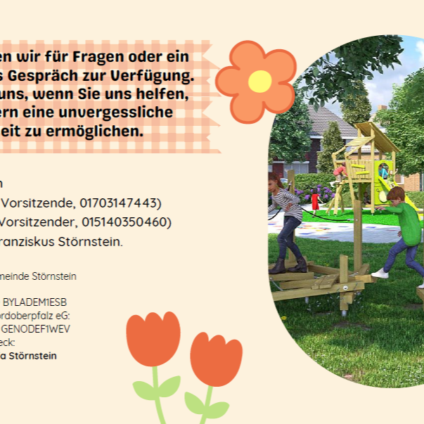 Ein neues Klettergerüst für die KiTa St. Franziskus Störnstein