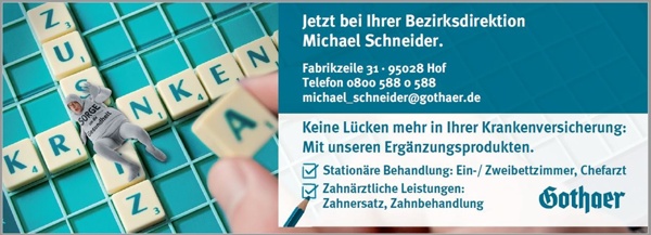 Partnerbild - Die Gothaer Bezirksdirektion in Hof
