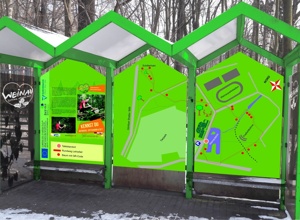 Infopoint Eingang zur Weinau