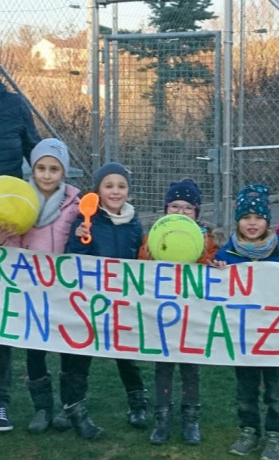 Wir bauen einen neuen Spielplatz