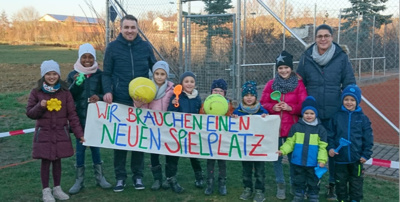 Wir bauen einen neuen Spielplatz