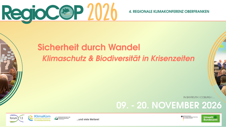 RegioCOP 2026 - die 4. Regionale Klimakonferenz für Oberfranken