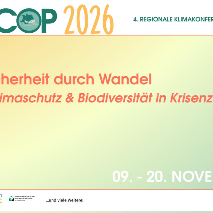 RegioCOP 2026 - die 4. Regionale Klimakonferenz für Oberfranken