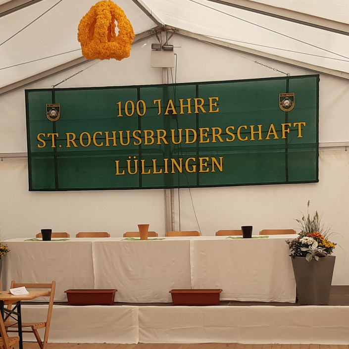 Festzelt für die Rochusbruderschaft Lüllingen