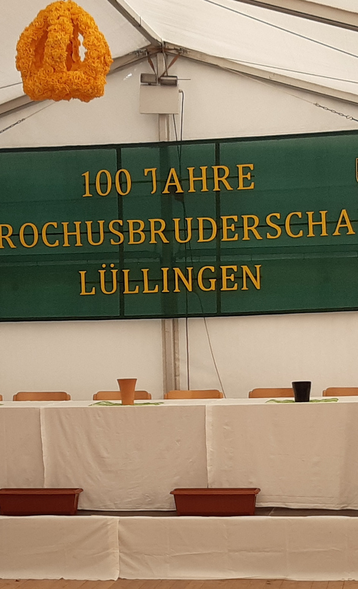 Festzelt für die Rochusbruderschaft Lüllingen
