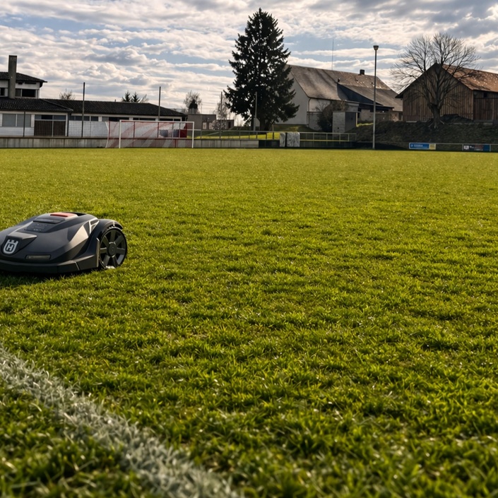 Mähroboter für den SV Muttensweiler