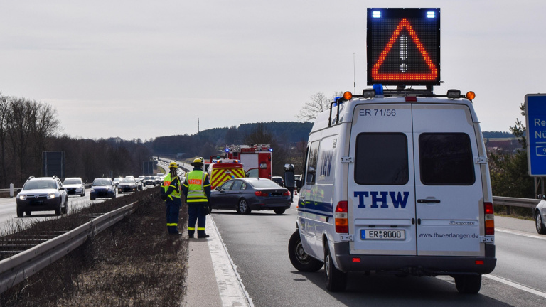 LED-Verkehrszeichen zur Unfallabsicherung