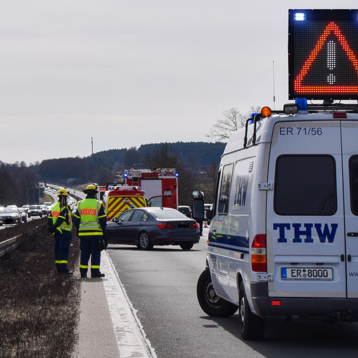 LED-Verkehrszeichen zur Unfallabsicherung