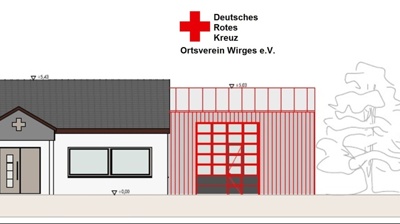 Anbau Fahrzeughalle DRK Wirges