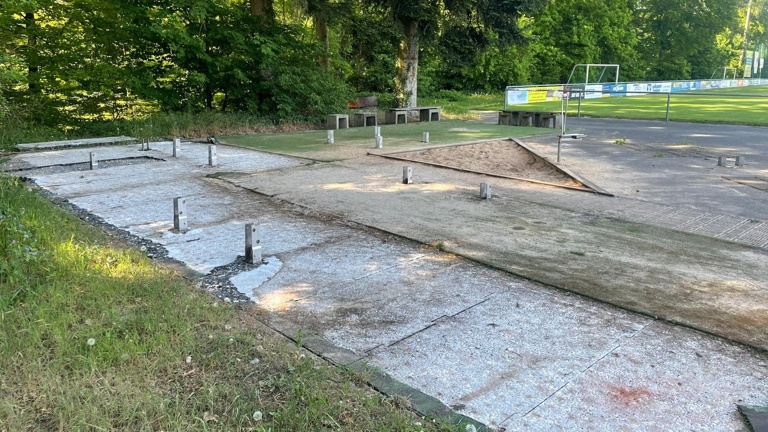 Sanierungsmaßnahmen am "Lochbachareal" in Höpfingen