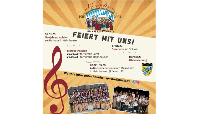 40 Jahre Haimhauser Dorfmusik e. V.