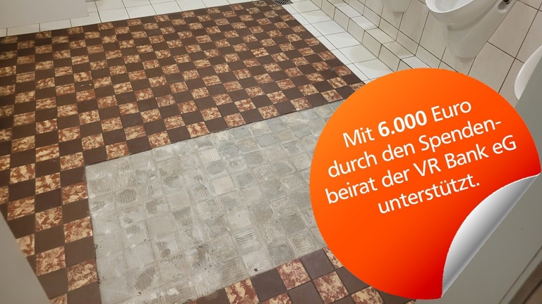 Das Geld muss flies(s)en - Sanierung WC-Anlagen Hubertussaal Straberg