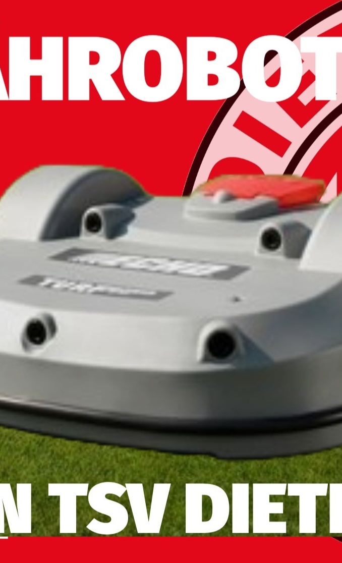 Mähroboter für das Dietenheimer Illerstadion