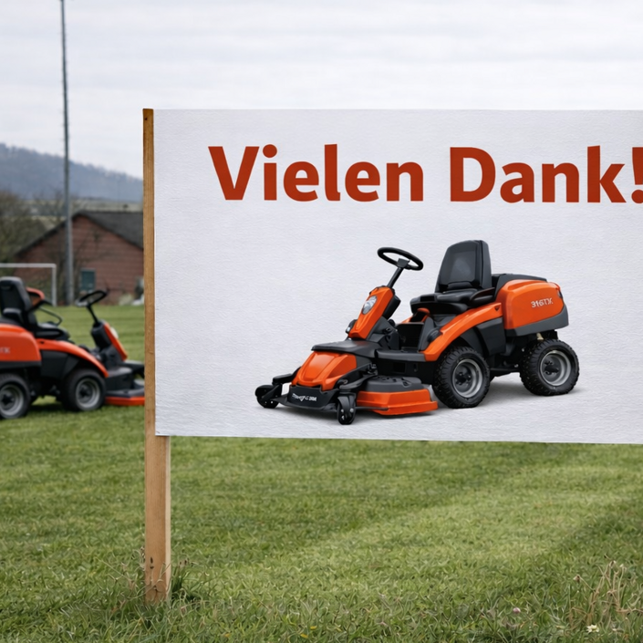 Neuer Aufsitzmäher für den TuS Schededörfer 04
