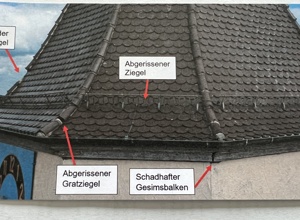 Sanierung Kirchturm ev. Kirche Gültstein