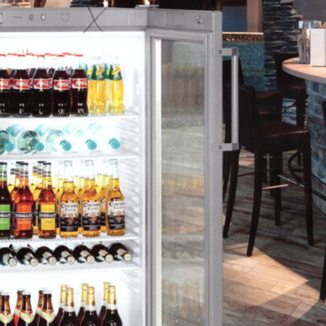 Kühlschrank mit Glastür