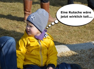 Eine Rutsche für die Kinder der Kita Emilia