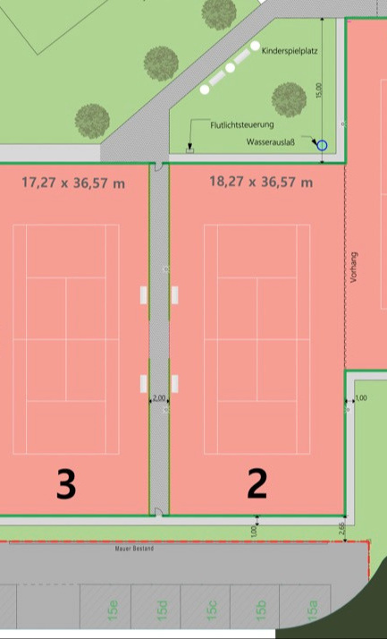 Renovierung Tennisplätze des SV Bad Heilbrunn e.V.