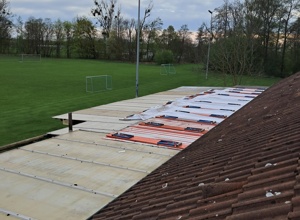 Erneuerung der Terrassenüberdachung des SV  Sportheims