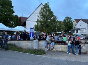 Faltpavillons für den Schlater Maibaumhock