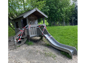 Neubau des Spielturms mit Rutsche in der AWO-Kita Moltkestraße in WAT
