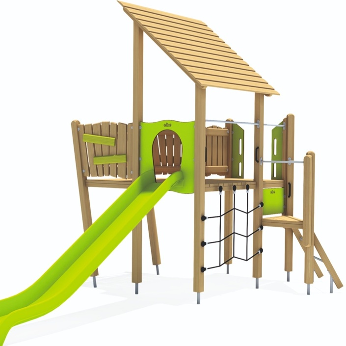 Neuer Spielturm am Sportplatz in Hausen