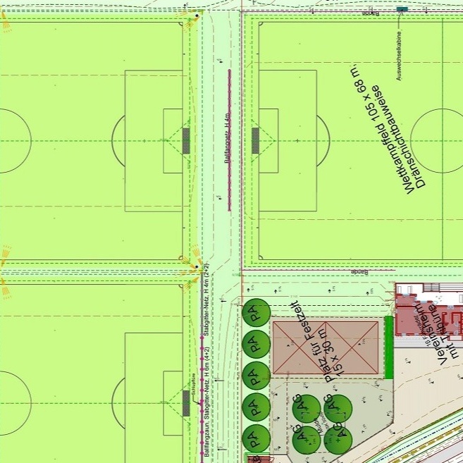 Kinderspielplatz für das neue Sportgelände des FCR