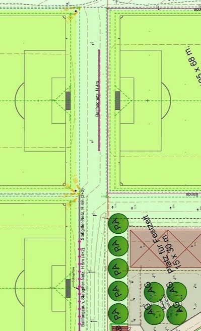 Kinderspielplatz für das neue Sportgelände des FCR