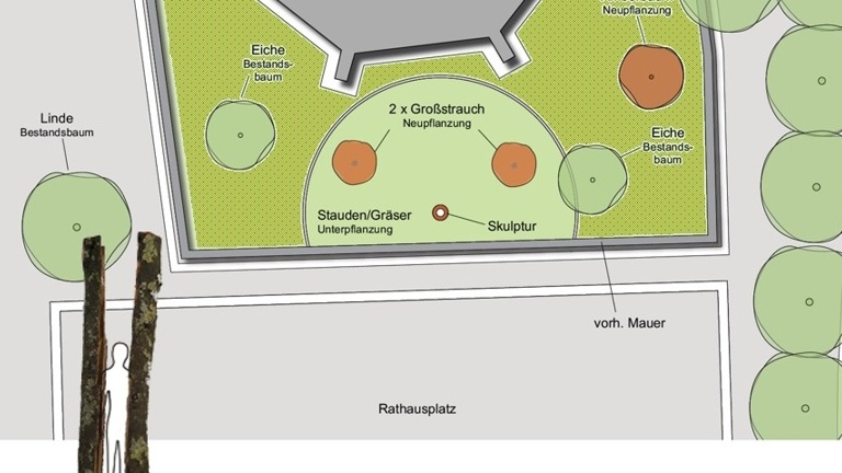 Wiederbegrünung Rathausplatz