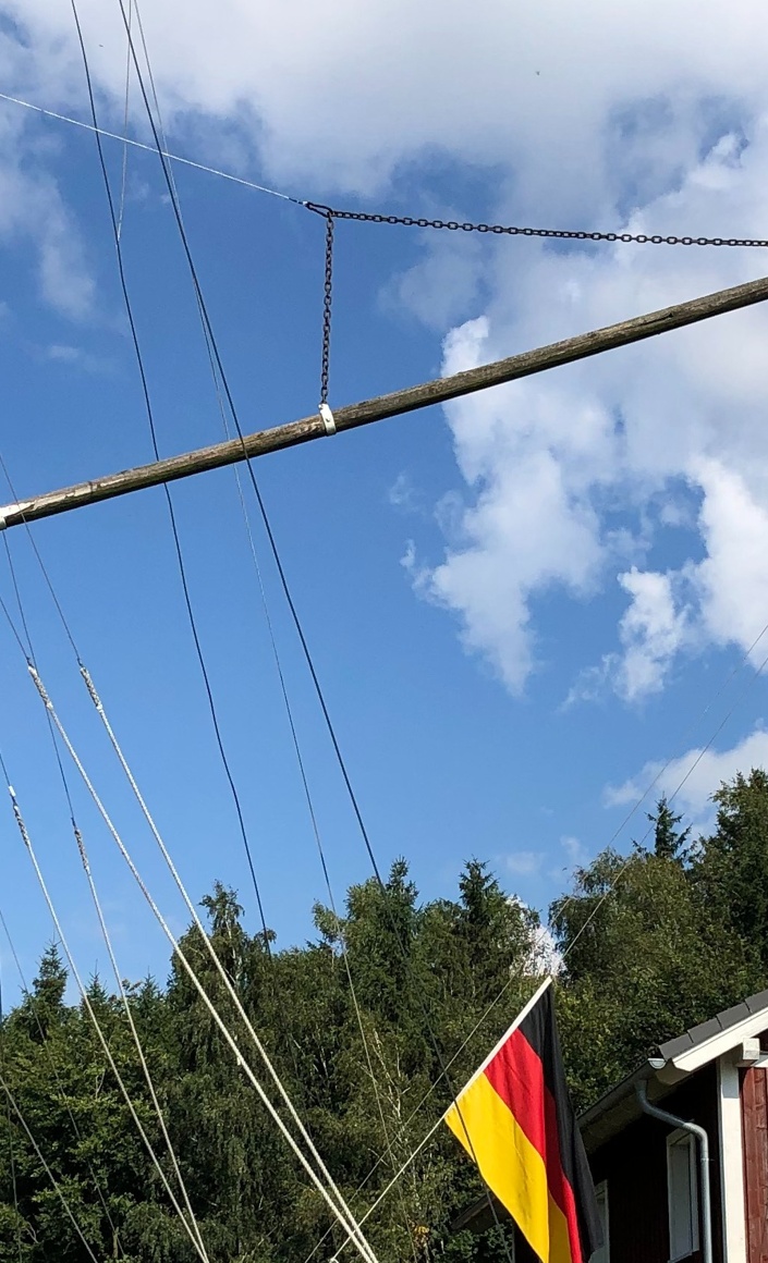 Sanierung Flaggenmast am Förmitzspeicher