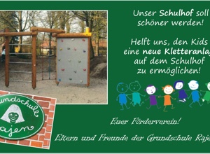 Neues Spielgerüst! Unser Schulhof soll schöner werden!
