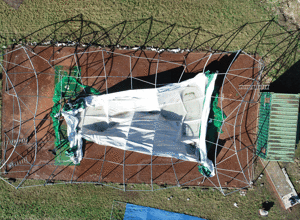 Wiederaufbau Batting Cage