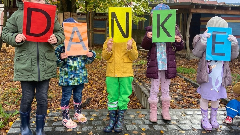 Spielgeräte für das Kinderhaus Blauland in Thüngersheim