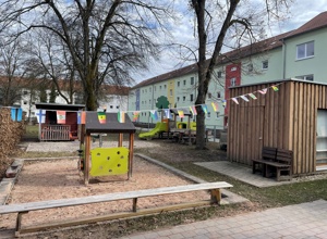 Sonnensegel für unsere Kinder der Kinderscheune Weiden