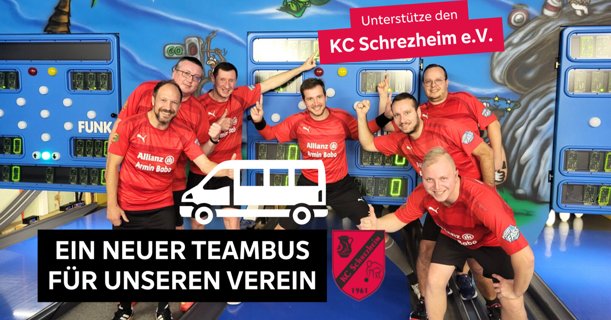 Der KC Schrezheim benötigt einen neuen Teambus - Viele schaffen mehr