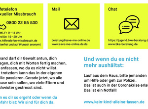 Jetzt kein Kind alleine lassen – Soforthilfe in Zeiten von Corona
