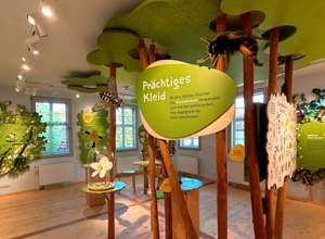 Interaktive Stationen in der Natur Werkstatt Streuobstwiese