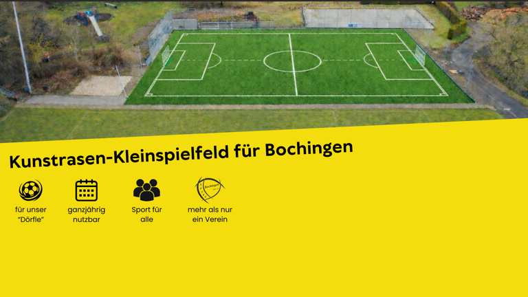 Kunstrasen-Kleinspielfeld für Bochingen