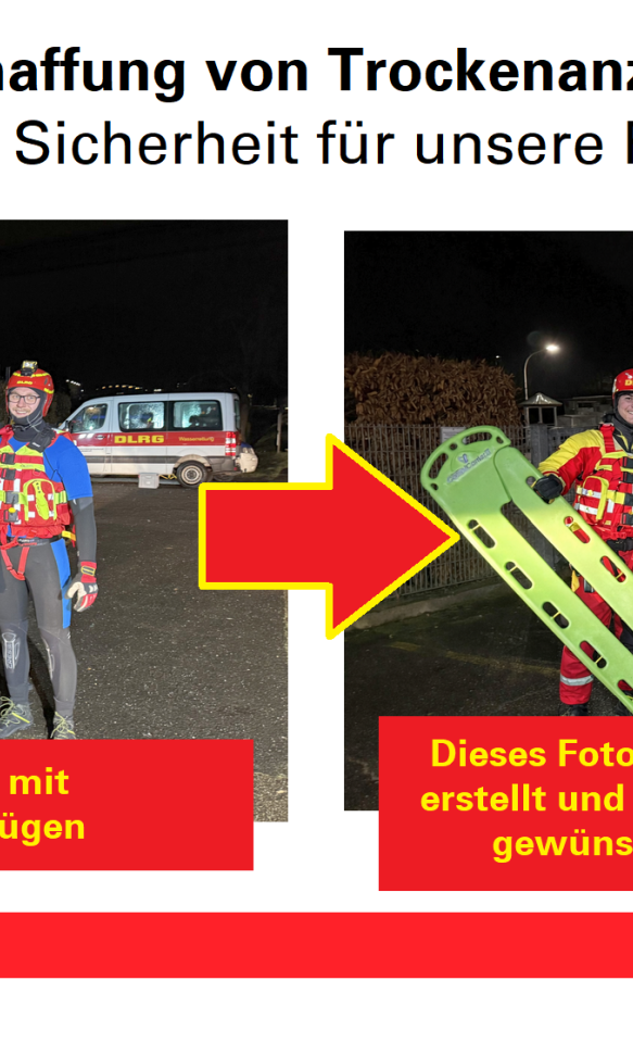 Beschaffung von Trockenanzügen - Mehr Sicherheit für unsere Retter