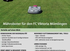 Mähroboter für den FC Viktoria Mömlingen
