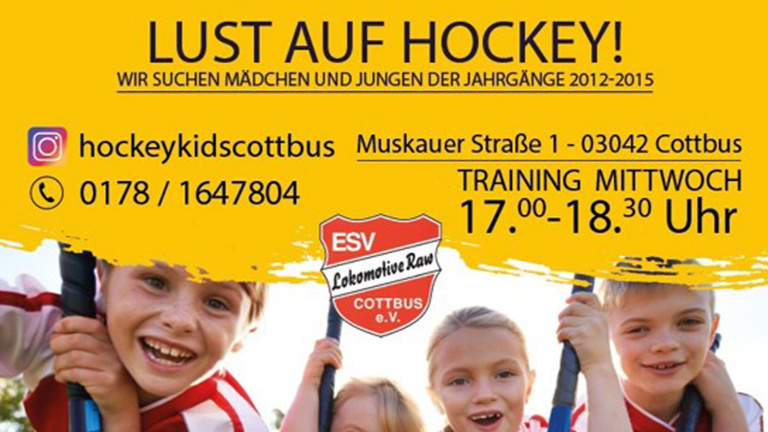 Hockey Kids Cottbus wollen in den Spielbetrieb
