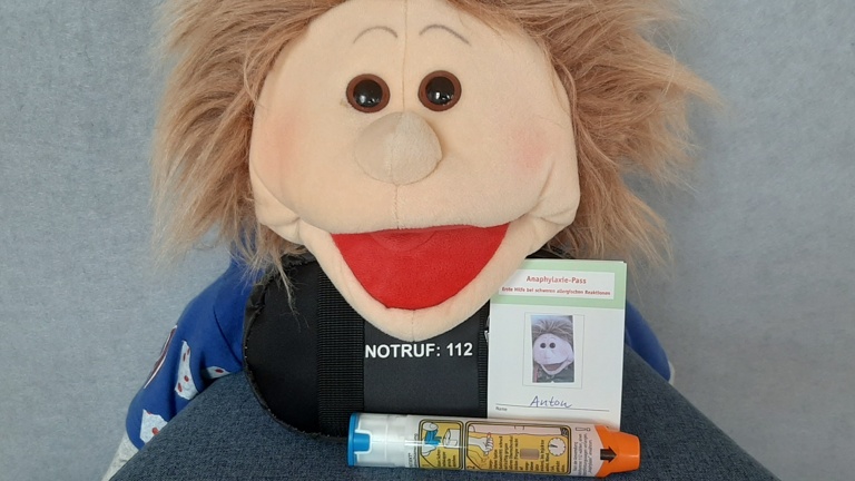 Anaphylaxie-Notfalltraining für betroffene Kinder von 5 bis 7 Jahren