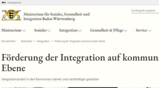 Partnerbild - Ministerium für Soziales&Integration Baden-Württemberg